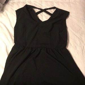 Black crisscross dress